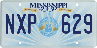 MS license plate NXP629