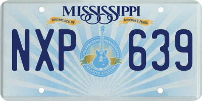 MS license plate NXP639