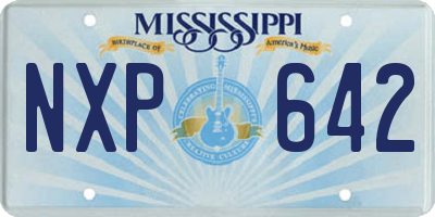 MS license plate NXP642