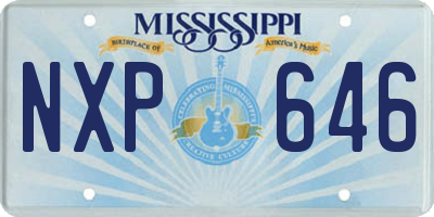 MS license plate NXP646