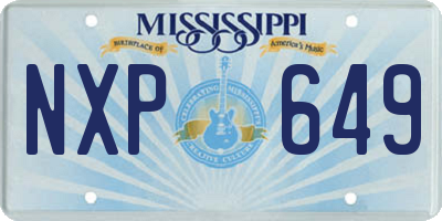 MS license plate NXP649
