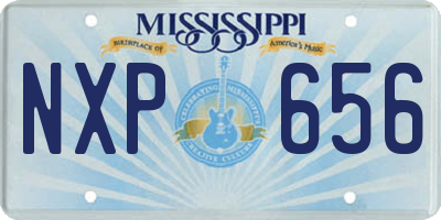 MS license plate NXP656