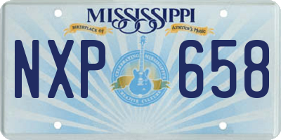MS license plate NXP658