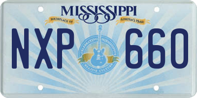 MS license plate NXP660