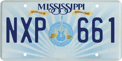 MS license plate NXP661