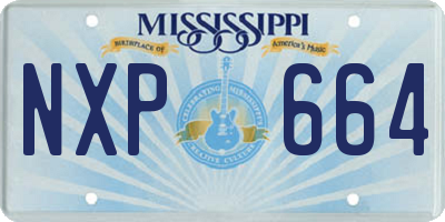 MS license plate NXP664