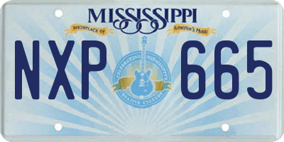 MS license plate NXP665