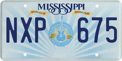 MS license plate NXP675