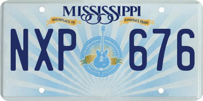 MS license plate NXP676