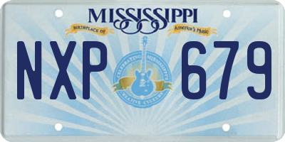 MS license plate NXP679