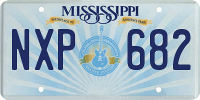 MS license plate NXP682