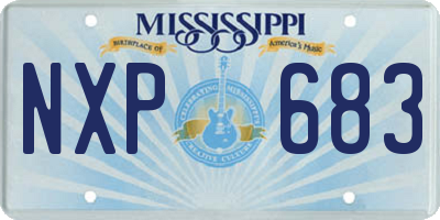 MS license plate NXP683