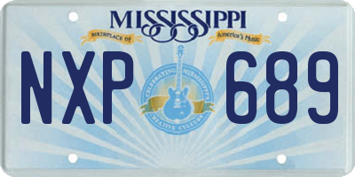 MS license plate NXP689