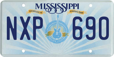 MS license plate NXP690