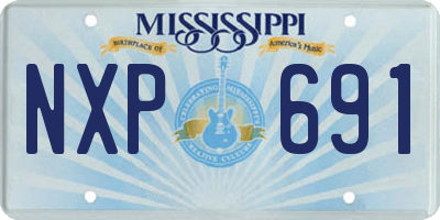 MS license plate NXP691