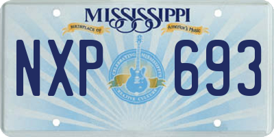 MS license plate NXP693