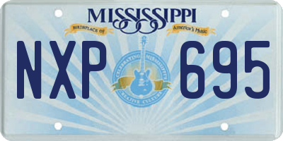 MS license plate NXP695