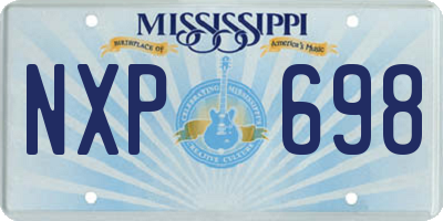 MS license plate NXP698