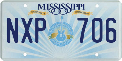 MS license plate NXP706