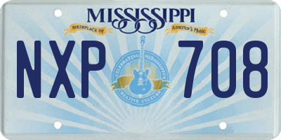 MS license plate NXP708