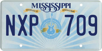 MS license plate NXP709