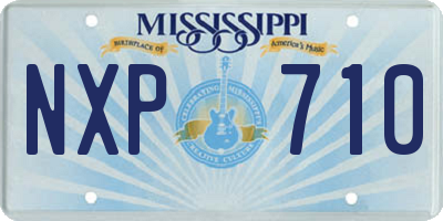 MS license plate NXP710