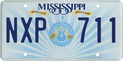 MS license plate NXP711