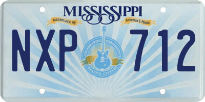MS license plate NXP712