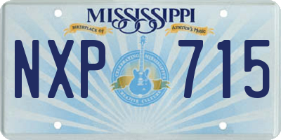 MS license plate NXP715