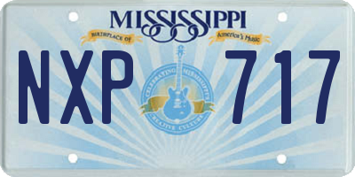 MS license plate NXP717