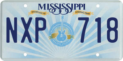 MS license plate NXP718
