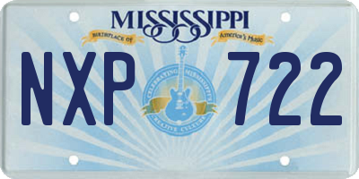 MS license plate NXP722