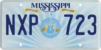 MS license plate NXP723