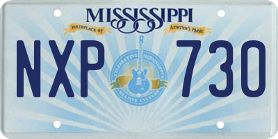MS license plate NXP730