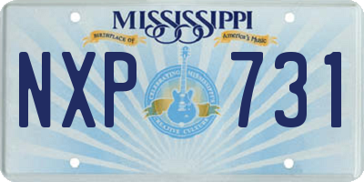 MS license plate NXP731