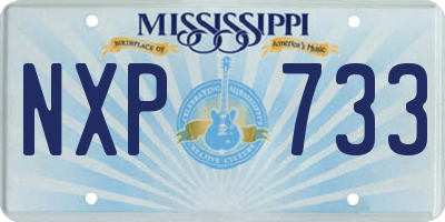 MS license plate NXP733