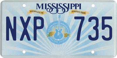MS license plate NXP735