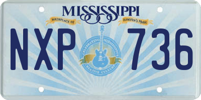 MS license plate NXP736