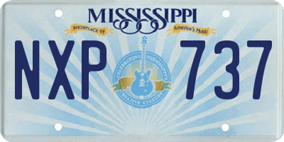 MS license plate NXP737