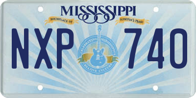 MS license plate NXP740