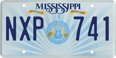 MS license plate NXP741