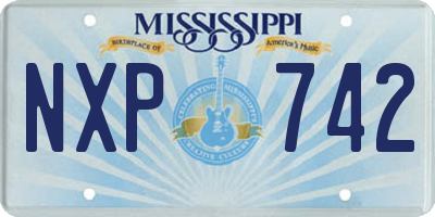 MS license plate NXP742