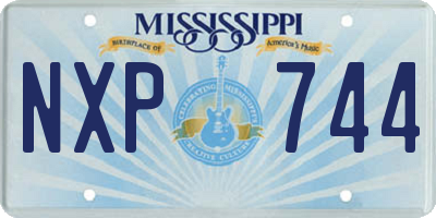 MS license plate NXP744