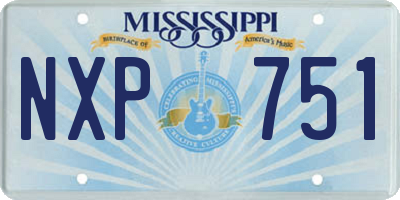 MS license plate NXP751