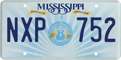 MS license plate NXP752