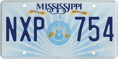 MS license plate NXP754