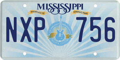 MS license plate NXP756