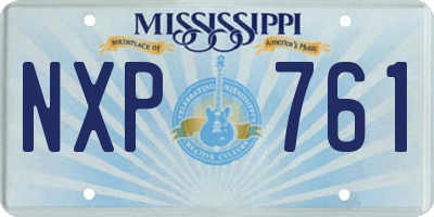 MS license plate NXP761