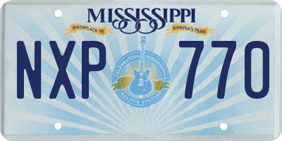 MS license plate NXP770