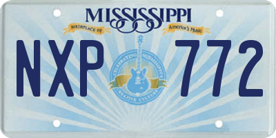 MS license plate NXP772